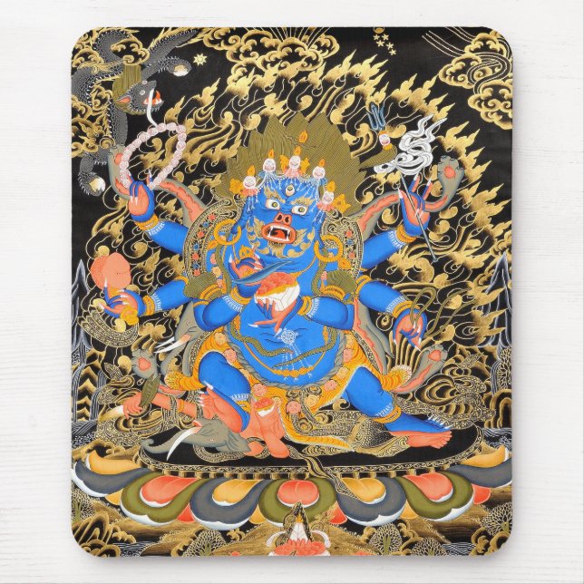 Alfombrilla De Ratón Arte budista tibetano (Frente)