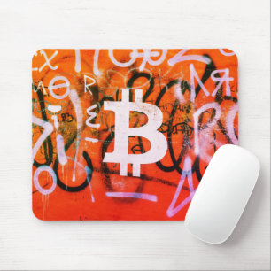 Alfombrilla De Ratón Arte Callejero "Bitcoin Graffiti" (Estilo #9)