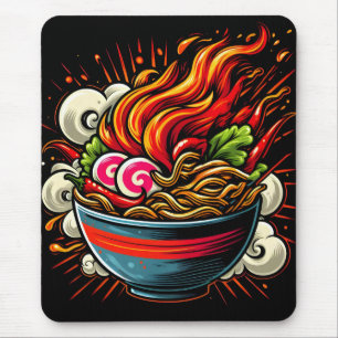 Alfombrilla De Ratón Arte callejero japonés de Ramen picante