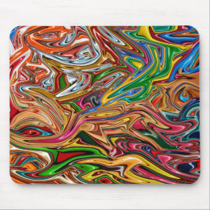 Alfombrilla De Ratón Arte colorido abstracto