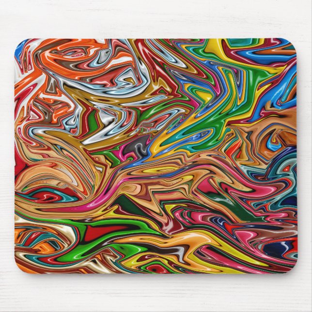 Alfombrilla De Ratón Arte colorido abstracto (Frente)