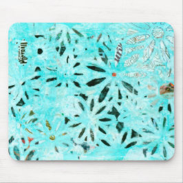 Alfombrilla De Ratón Arte Daisy de medios mixtos