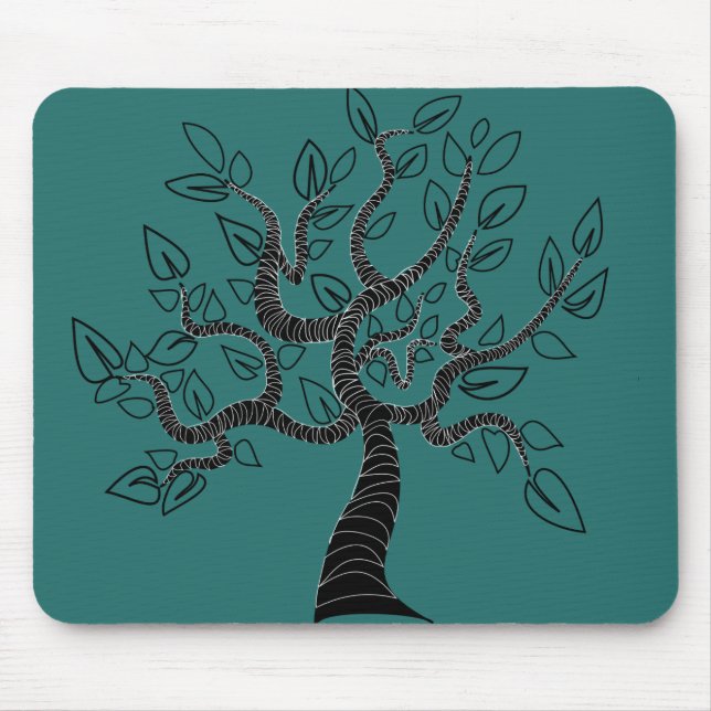 Alfombrilla De Ratón Arte de árbol de la vida (Frente)