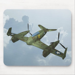 Alfombrilla De Ratón Arte de Aviación Militar de Vuelo de Warbird Vinta