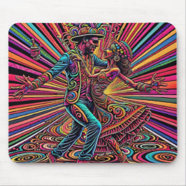 Alfombrilla De Ratón Arte de Baile Tango Salsa Psicodélico