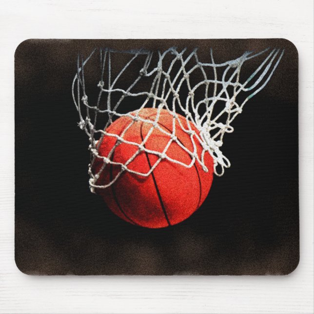 Alfombrilla De Ratón Arte de baloncesto (Frente)