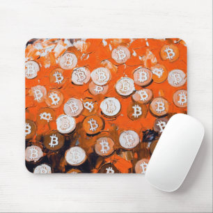 Alfombrilla De Ratón Arte de Bitcoin (#2) pintura al óleo