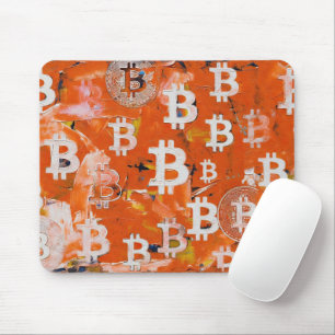 Alfombrilla De Ratón Arte de Bitcoin (#5) pintura al óleo