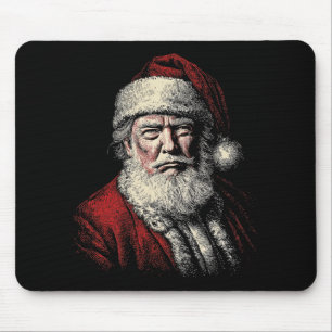 Alfombrilla De Ratón Arte de cara de Santa Trump vintage divertido Navi