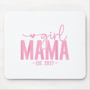 Alfombrilla De Ratón Arte de embarazo Girl Mama Est 2027