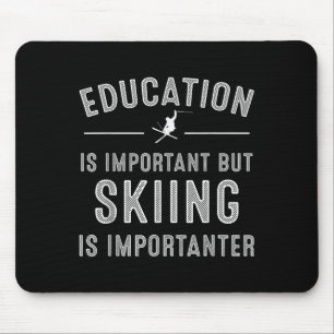 Alfombrilla De Ratón Arte De Esquí Único Para Hombres Mujeres Esquiador