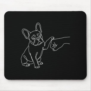 Alfombrilla De Ratón Arte de French Bulldog Puño en Alto Frenchie