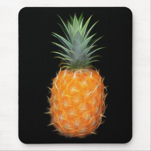 Alfombrilla De Ratón Arte de Fruta Piña Neon Brillante 