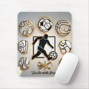 Alfombrilla De Ratón "Arte de fusión de fútbol"
