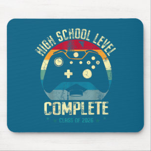 Alfombrilla De Ratón Arte de Gamer Completo Nivel de Escuela Secundaria