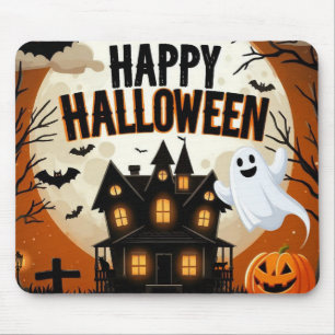 Alfombrilla De Ratón Arte de Halloween feliz