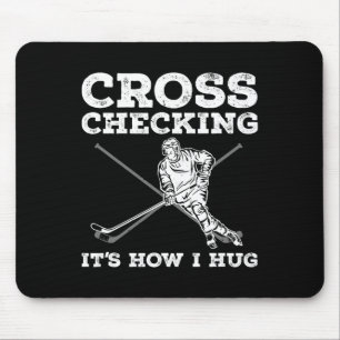Alfombrilla De Ratón Arte De Hockey Sobre Hielo Divertido Para Hombres 