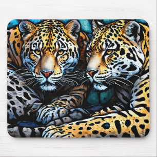 Alfombrilla De Ratón Arte de jaguares