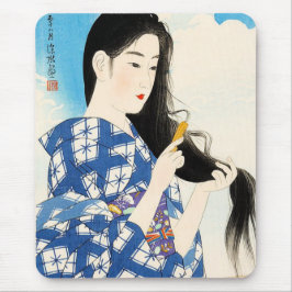 Alfombrilla De Ratón Arte de la geisha japonesa clásica oriental