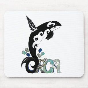 Alfombrilla De Ratón Arte de la Libertad de las Orcas