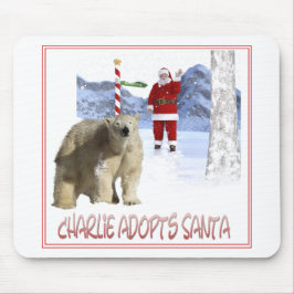 Alfombrilla De Ratón Arte de la portada de Charlie Adopts Santa