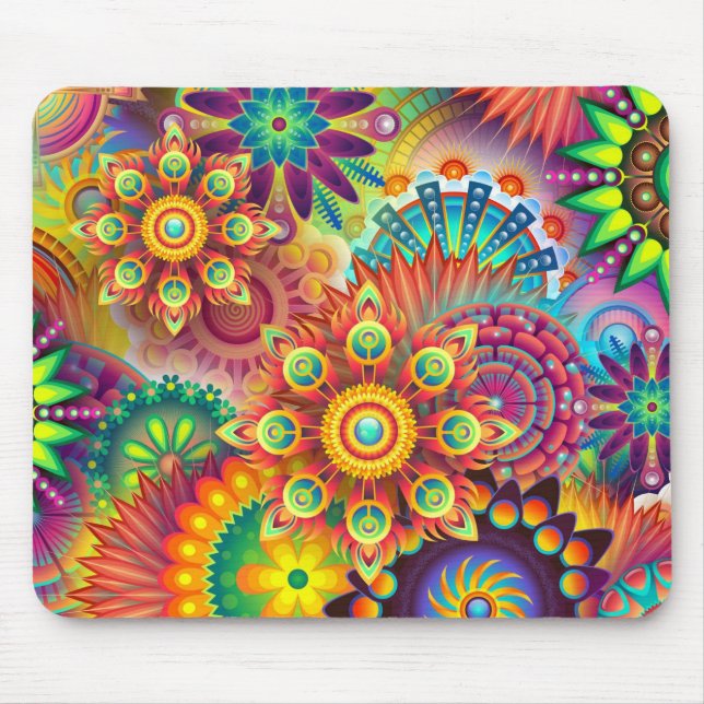Alfombrilla De Ratón Arte de mandala (Frente)