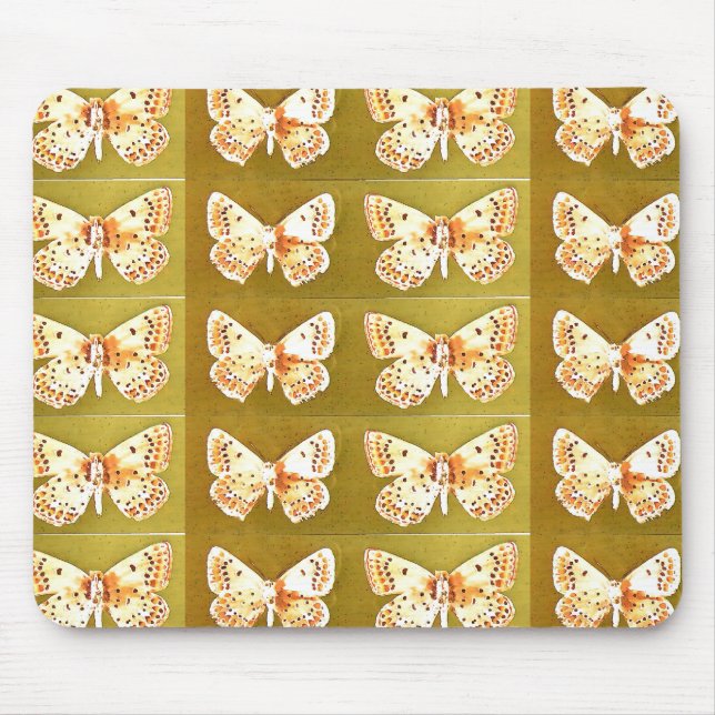 Alfombrilla De Ratón Arte de mariposas singular Mousepad moderno (Frente)