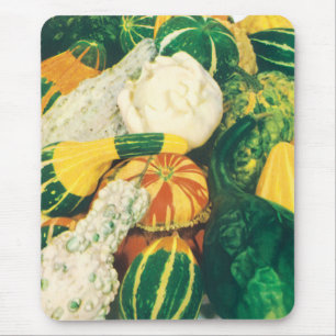 Alfombrilla De Ratón Arte de paquete de semillas vintage, calabazas mix