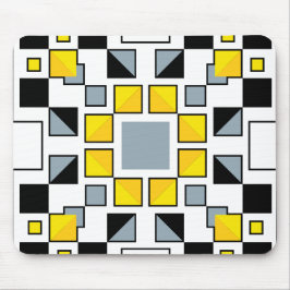 Alfombrilla De Ratón Arte de patrón de colcha geométrica moderna