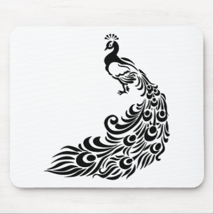 Alfombrilla De Ratón Arte de pavo real