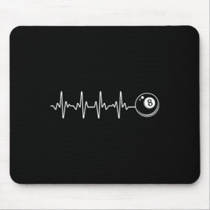 Alfombrilla De Ratón Arte De Piscina Para Hombres Mujeres Billiards Lov