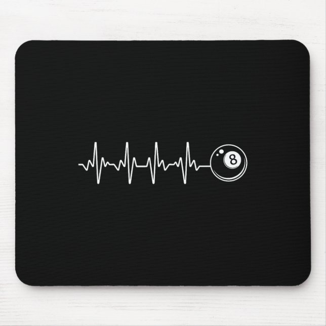 Alfombrilla De Ratón Arte De Piscina Para Hombres Mujeres Billiards Lov (Frente)