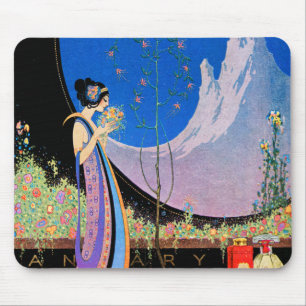 Alfombrilla De Ratón Arte de publicidad del art déco de Fred Parker