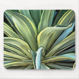 Alfombrilla De Ratón Arte de realismo agave tropical