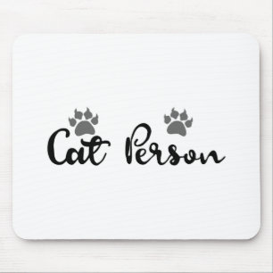 Alfombrilla De Ratón Arte de tipografía para personas de gato