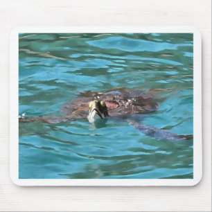 Alfombrilla De Ratón Arte de vida silvestre de la tortuga marina Logger