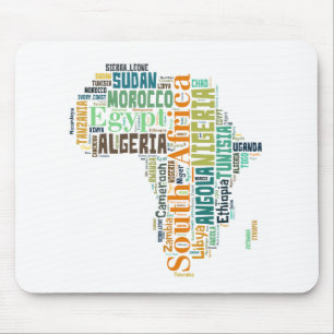 Alfombrilla De Ratón Arte de Word en África