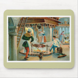 Alfombrilla De Ratón Arte del anuncio de la comida del vintage del