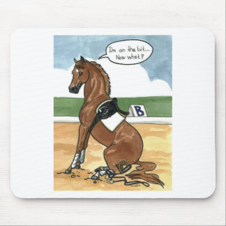 Alfombrilla De Ratón Arte del caballo EN EL PEDAZO ahora qué
