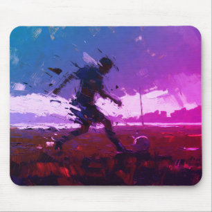 Alfombrilla De Ratón "Arte del Fútbol" (Estilo 3) Pintura al óleo