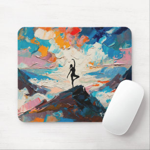 Alfombrilla De Ratón Arte del Yoga: Belleza Equilibrada (Pintura al Óle