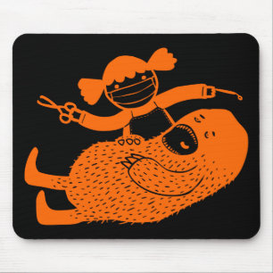 Alfombrilla De Ratón Arte dental Mousepad del Doodle del trabajo del