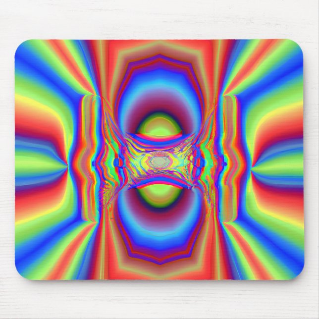 Alfombrilla De Ratón Arte digital de intersección dimensional (Frente)