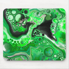 Alfombrilla De Ratón Arte digital de mármol verde