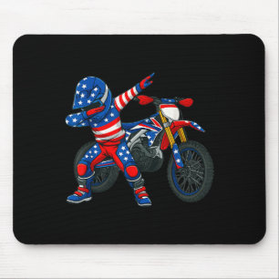 Alfombrilla De Ratón Arte divertido de bicicleta de tierra piloto motoc