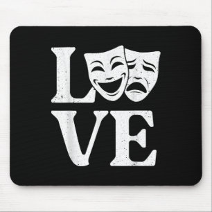 Alfombrilla De Ratón Arte divertido de teatro para hombres y mujeres qu