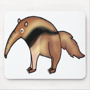 Alfombrilla De Ratón Arte divertido del animal del anteater