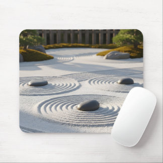 Alfombrilla De Ratón Arte en Arena de Jardín Zen Japonés Meditación