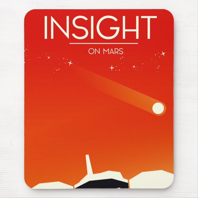 Alfombrilla De Ratón Arte espacial del módulo de aterrizaje Insight Mar (Frente)