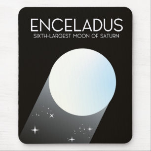 Alfombrilla De Ratón Arte Espacial Enceladus.